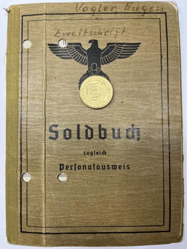 Soldbuch - WH (Heer) KM - 68.Inf.Div. - Vogler