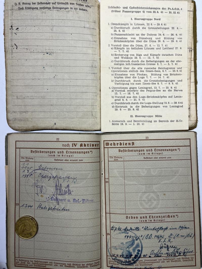 Wehrpass/Soldbuch - WH (Heer) - Pionier Btl.62 - Leupold — image 6