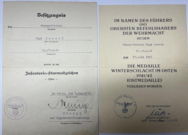 Citation grouping - WH (Heer) - 21.Inf.Div. - Wessel — image 2