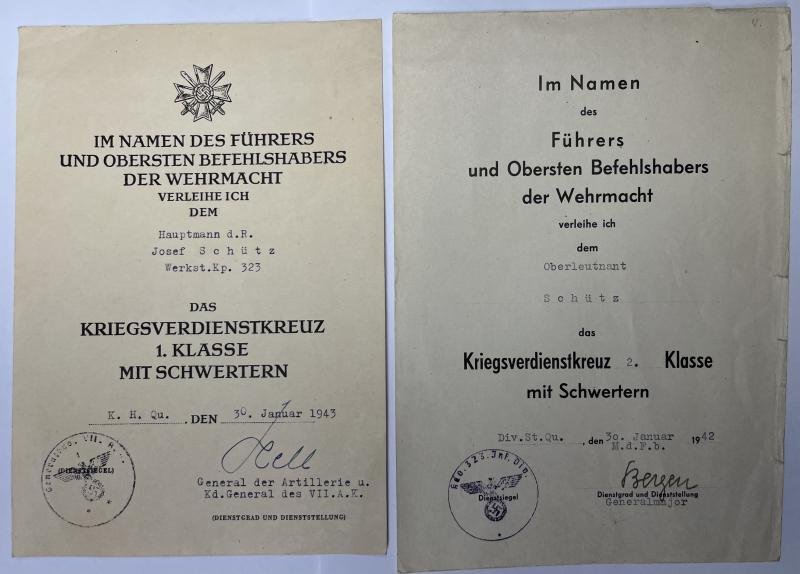 Citation set - WH (Heer) - 323.Inf.Div. - Schütz — image 2