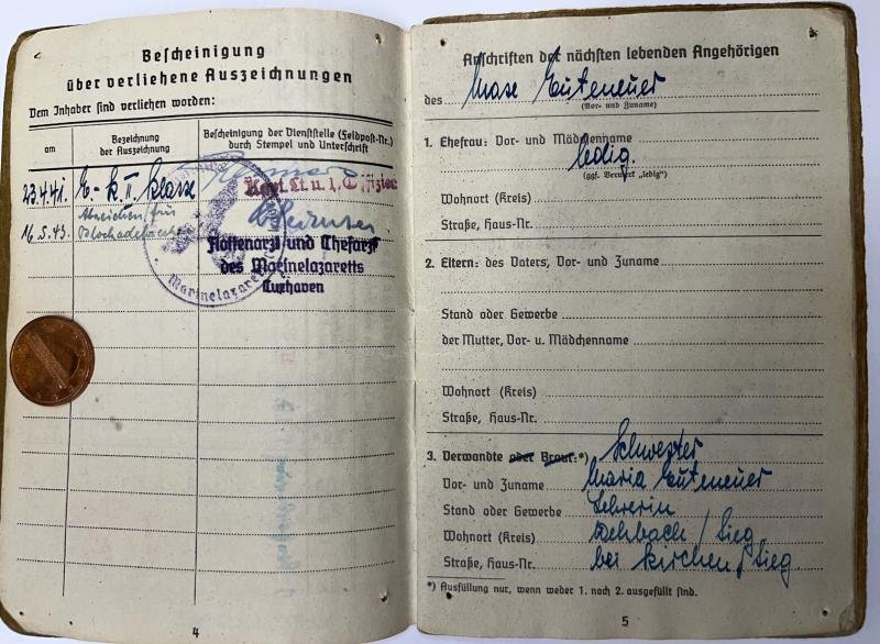 Soldbuch/citations - KM - Dr.Euteneuer — image 4