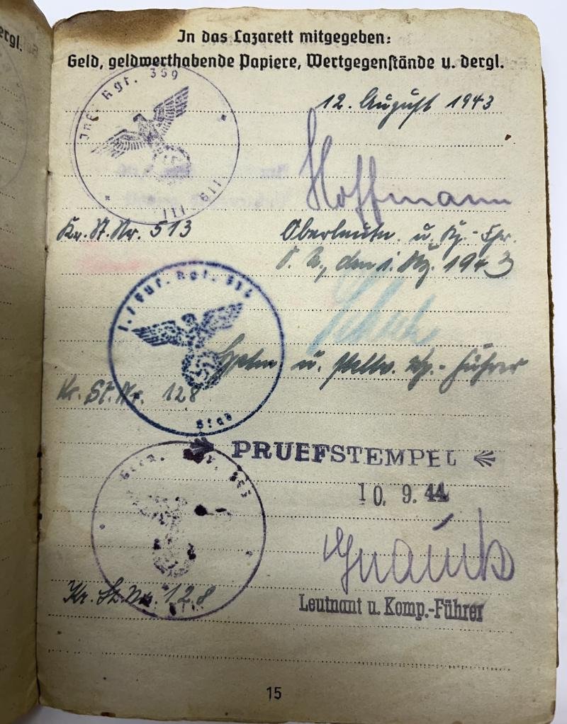 Soldbuch - WH (Heer) - 181.Inf.Div. - Scherbarth — image 7