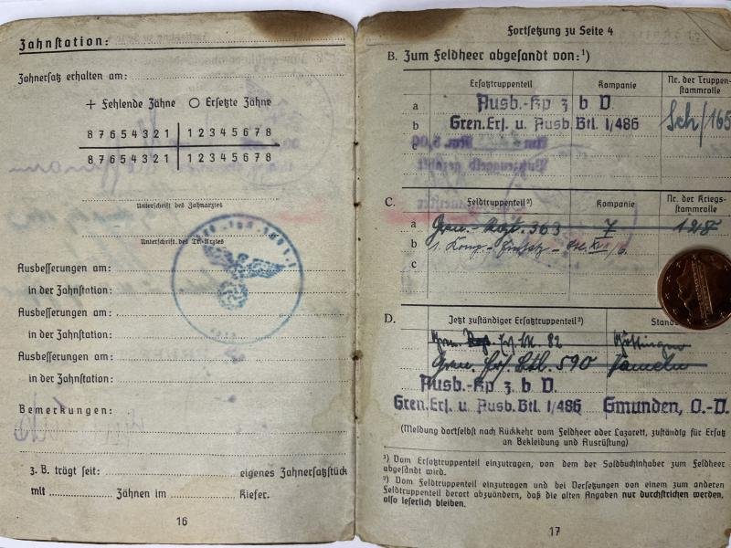 Soldbuch - WH (Heer) - 181.Inf.Div. - Scherbarth — image 8