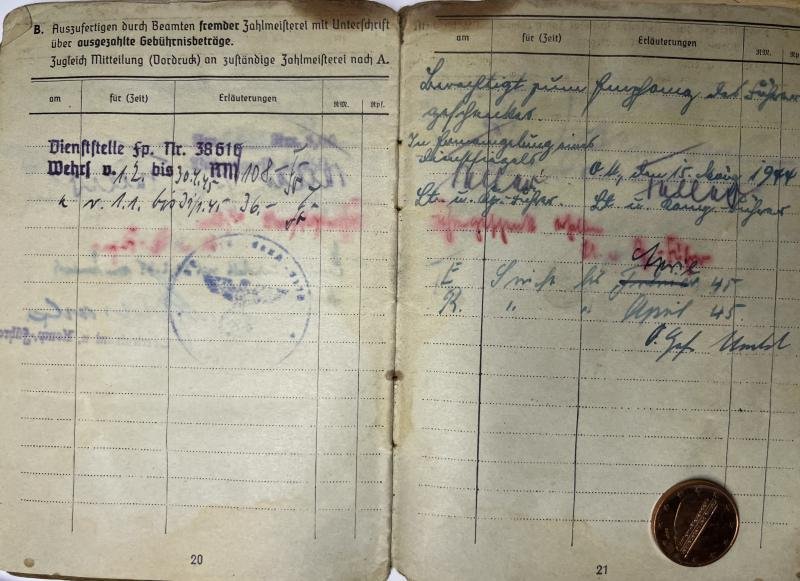 Soldbuch - WH (Heer) - 181.Inf.Div. - Scherbarth — image 9