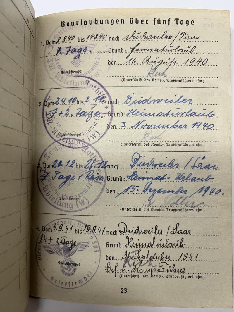 Soldbuch - WH (Heer) - 'TENO' - Müller — image 7