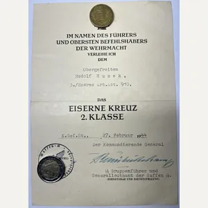 Citation - WH (Heer) / 'Waffen-SS' - Heeres Art.Abt.910 - …