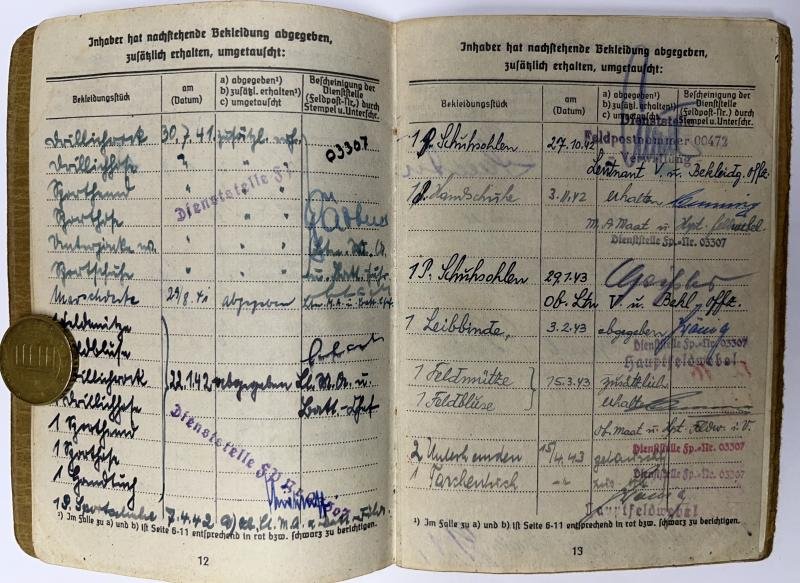 Soldbuch - KM - Mar.Art.Abt.280 - St.Nazaire - Franken — image 5