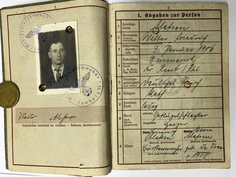 Wehrpass - WH (Heer) - 295.Inf.Div. - Hoffmann — image 3