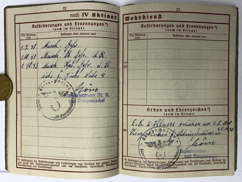 Wehrpass - WH (Heer) - 295.Inf.Div. - Hoffmann — image 7