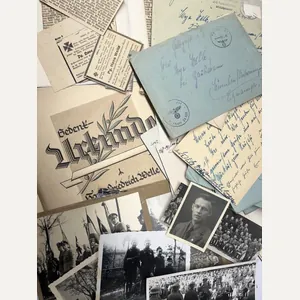 'Gedenk Urkunde' (remembrance certificate) grouping - 'Ortsgruppenleiter Süssen' - Welle