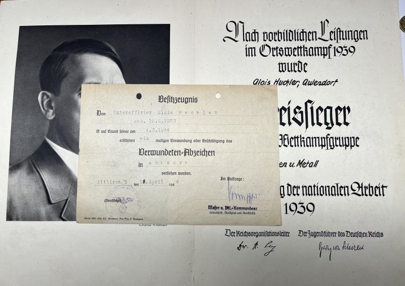 Soldbuch /citations grouping - WH (Heer) - 198.Inf..Div. - Huchler — image 3