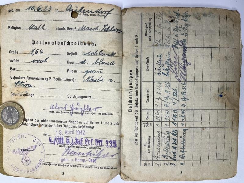 Soldbuch /citations grouping - WH (Heer) - 198.Inf..Div. - Huchler — image 7