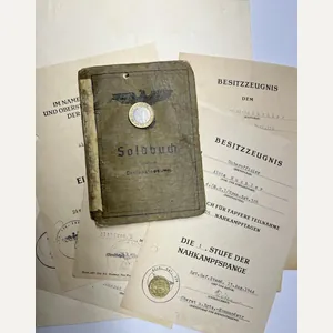 Soldbuch /citations grouping - WH (Heer) - 198.Inf..Div. - Huchler
