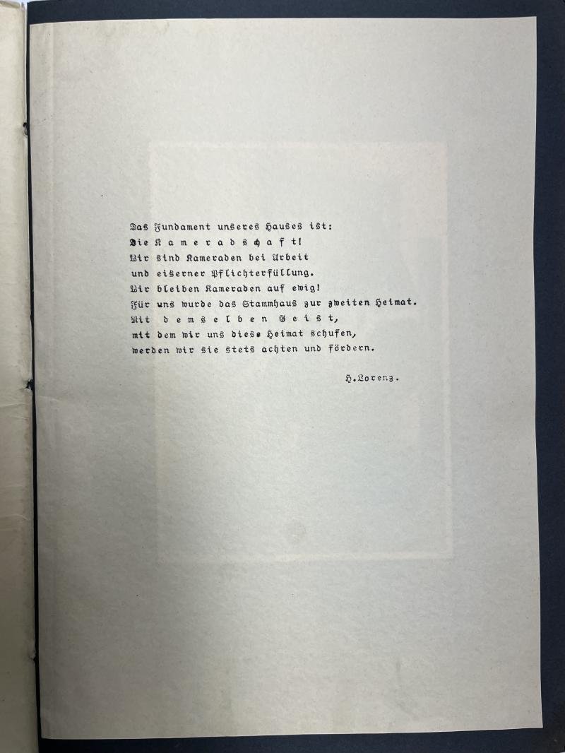 'NSD-Studentbund - Ingenieurschule Weimar'- 'Stammhaus Weimar' - commemorative booklet. — image 2