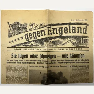 'Gegen Engeland' - 'Frontzeitung' - 1939