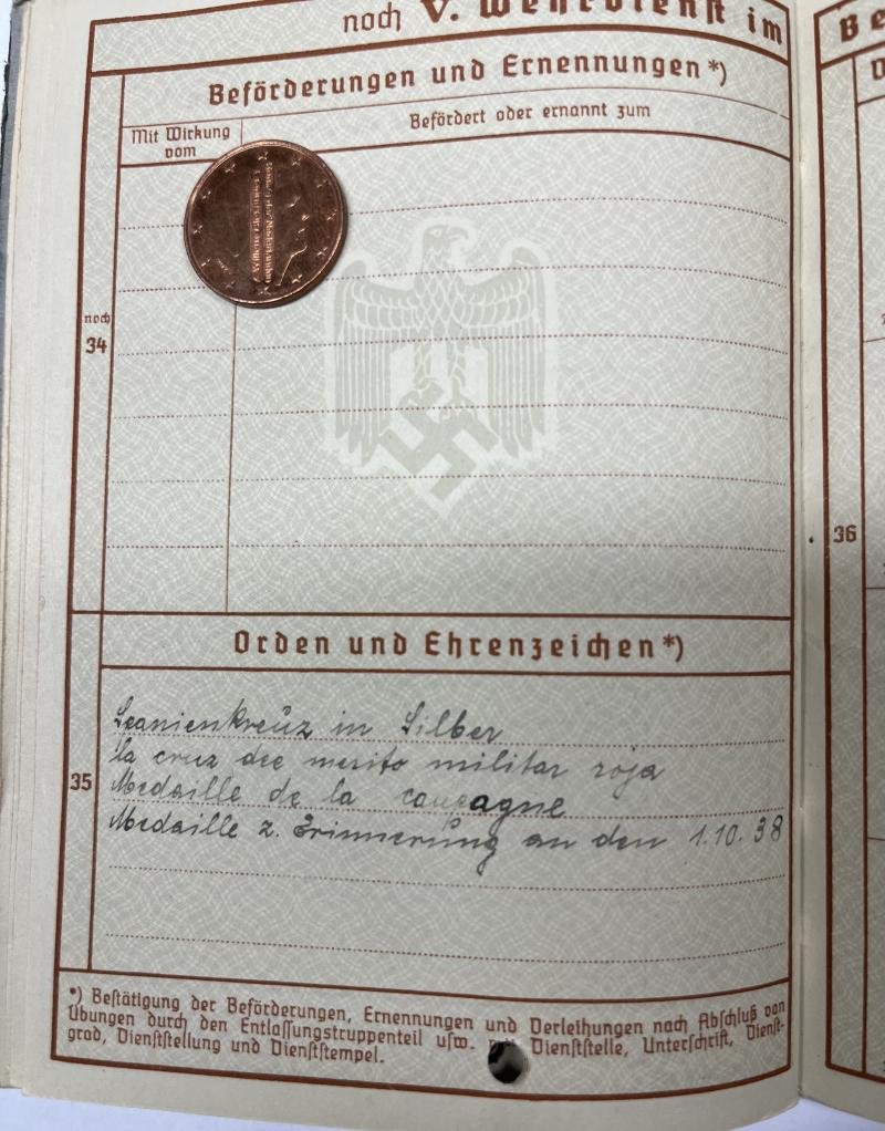 Wehrpass - Luftwaffe - Rgt.'General Göring' - Flak Rgt.12 - Gottschlag — image 10