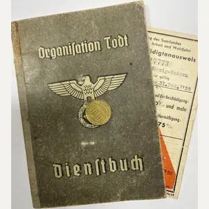 'Dienstbuch' - 'Organisation Todt' - Britz
