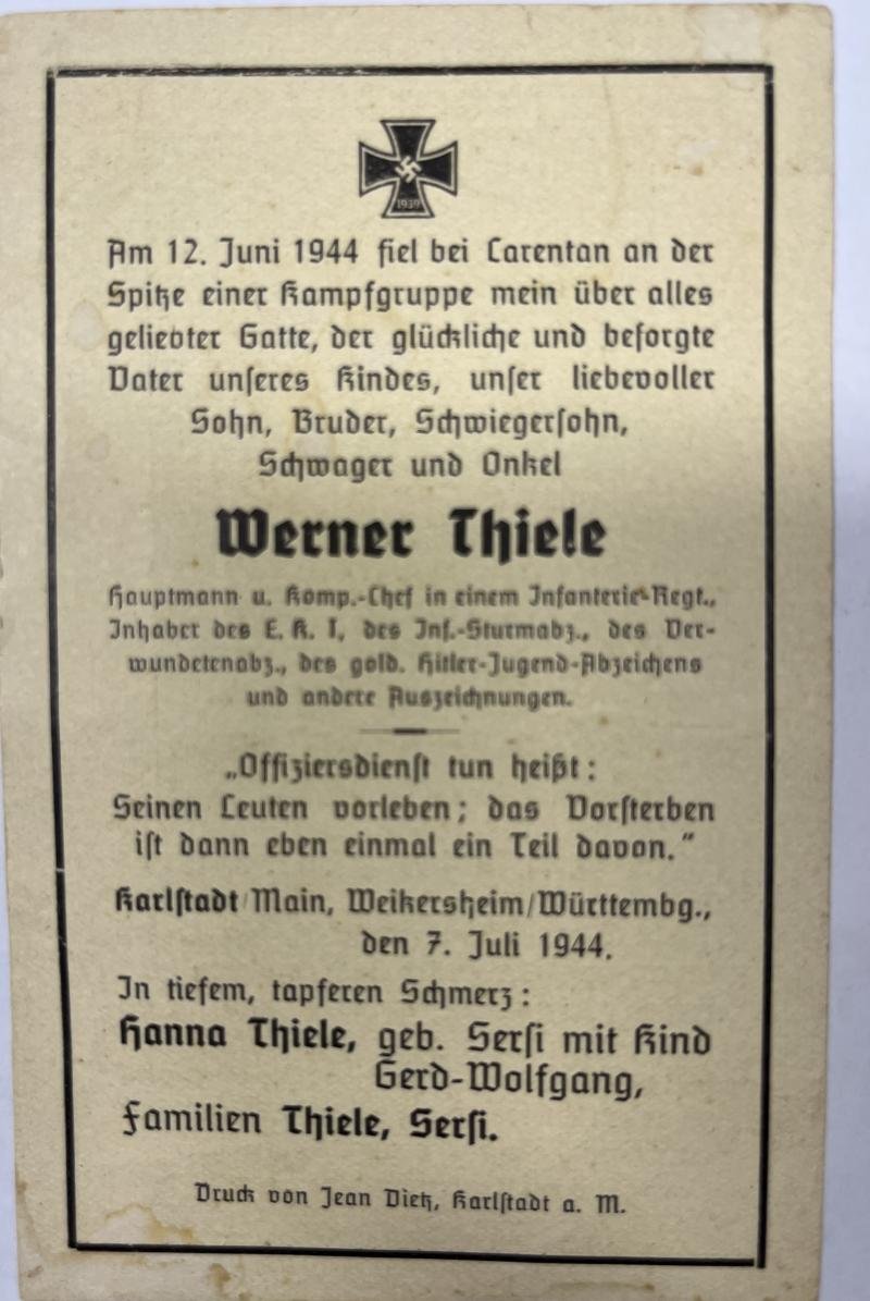 Deathcard - Carentan - Thiele — image 2