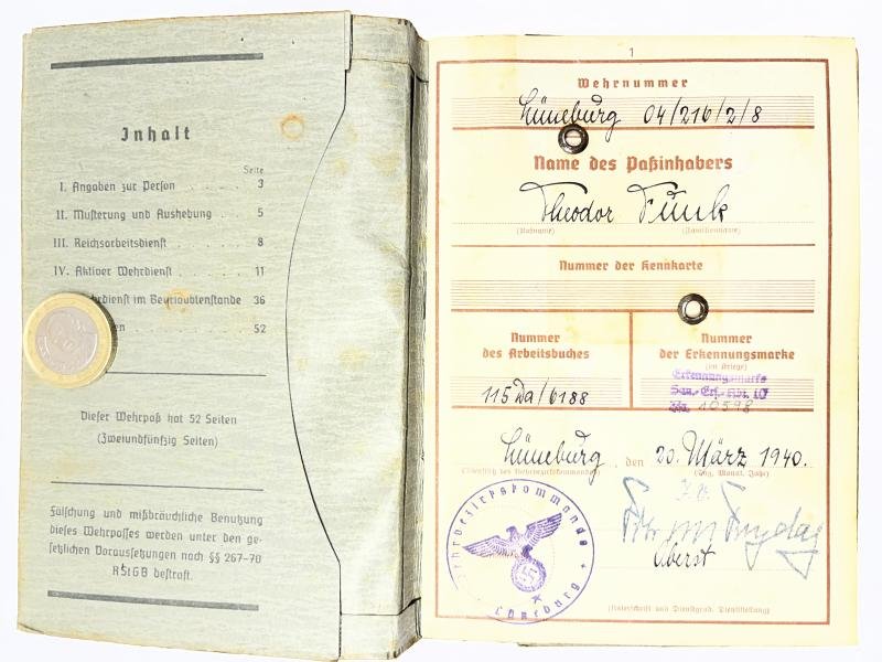 Wehrpass - WH (Heer) - Sanitäts-Park 501 - Funk — image 2