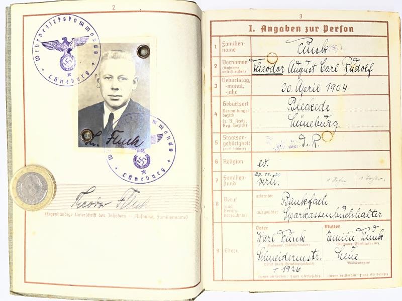 Wehrpass - WH (Heer) - Sanitäts-Park 501 - Funk — image 3