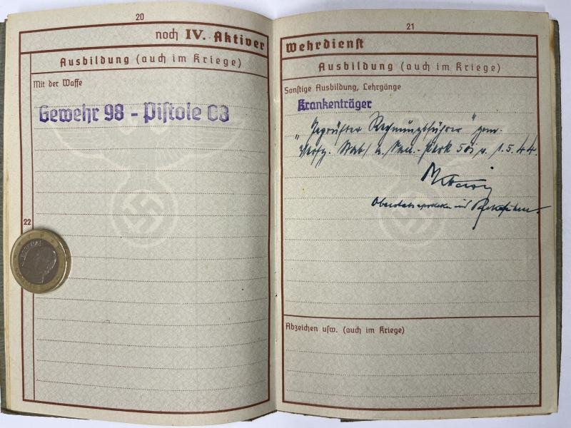 Wehrpass - WH (Heer) - Sanitäts-Park 501 - Funk — image 6