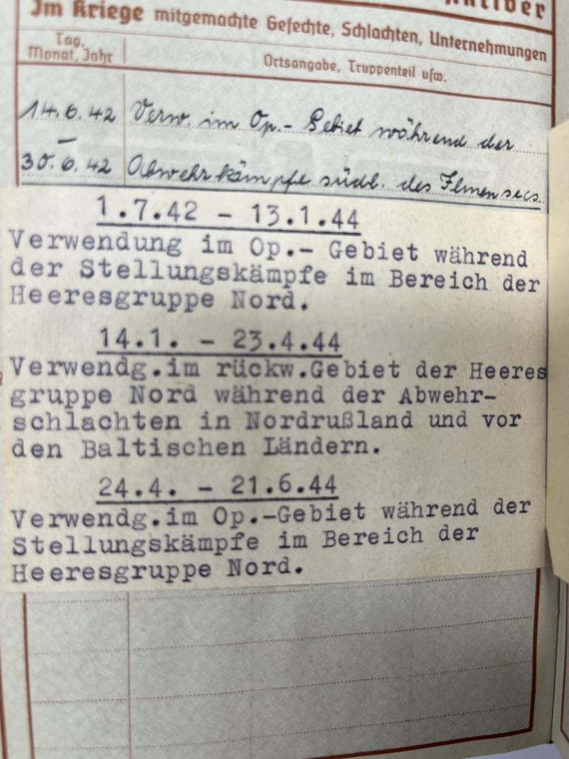 Wehrpass - WH (Heer) - Sanitäts-Park 501 - Funk — image 8