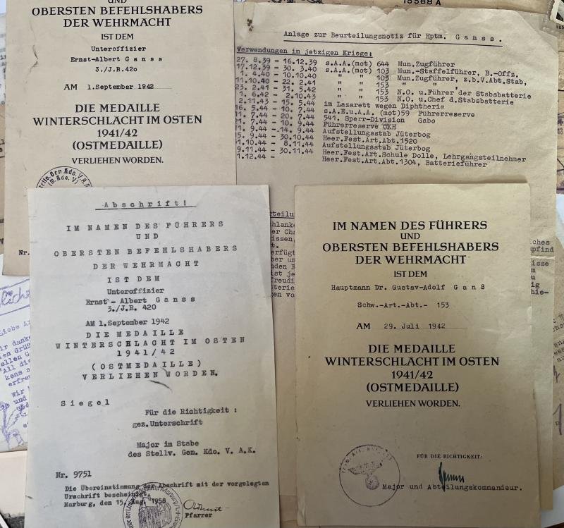 Soldbuch/citation grouping - WH (Heer) - 153.Inf.Div. - Ganss — image 4