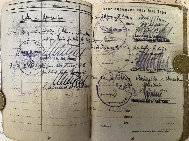 Soldbuch/citation grouping - WH (Heer) - 153.Inf.Div. - Ganss — image 8