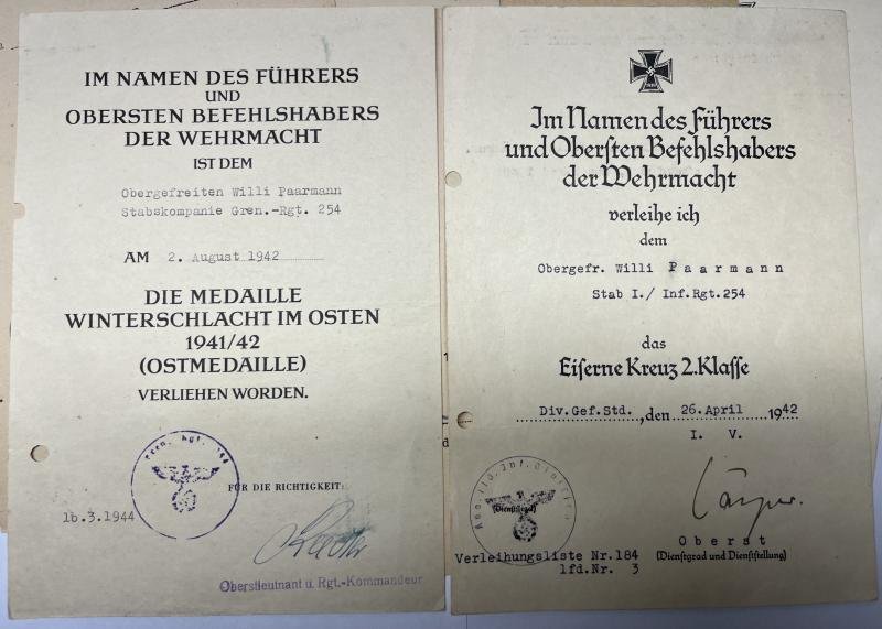 Citation grouping - WH (Heer) - 110.Inf.Div. - Paarmann — image 2