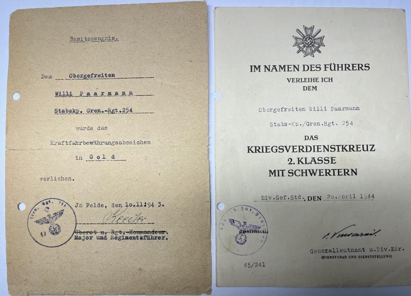 Citation grouping - WH (Heer) - 110.Inf.Div. - Paarmann — image 4