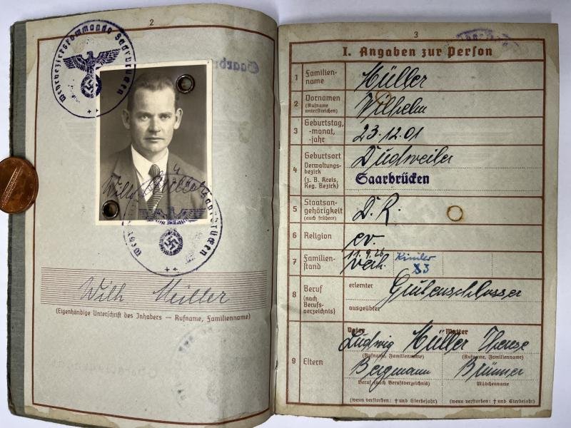 Wehrpass - WH (Heer) - Heeresgruppe G - Müller — image 3