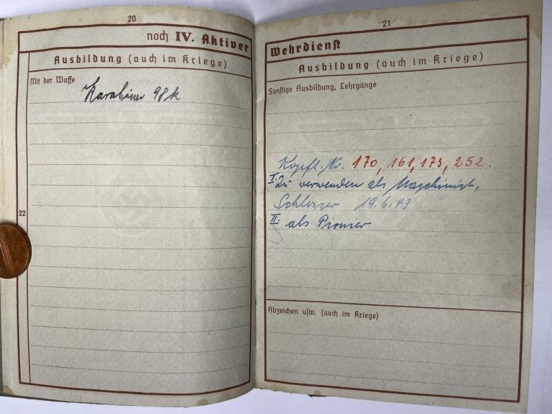 Wehrpass - WH (Heer) - Heeresgruppe G - Müller — image 6