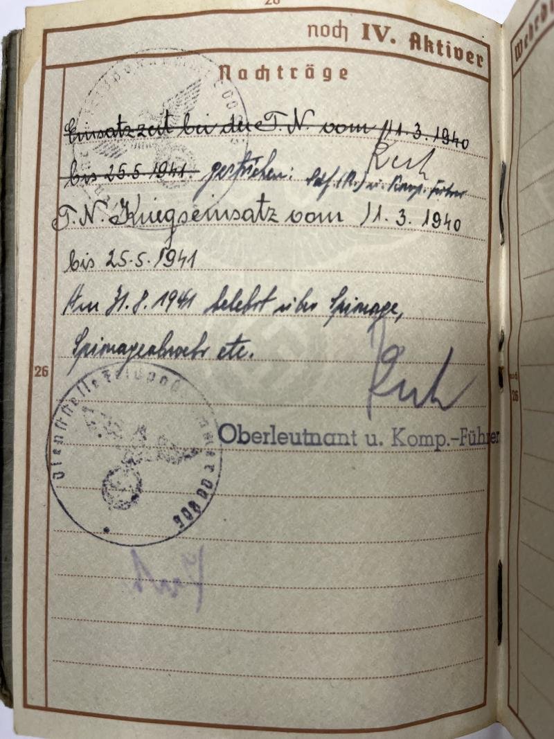 Wehrpass - WH (Heer) - Heeresgruppe G - Müller — image 8