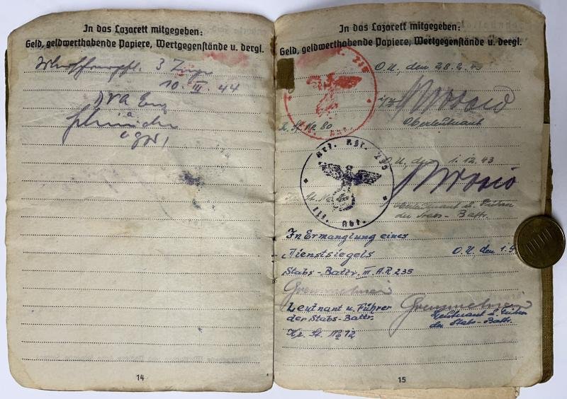 Soldbuch WH (Heer) - 198.Inf.Div. - France - Maier — image 7