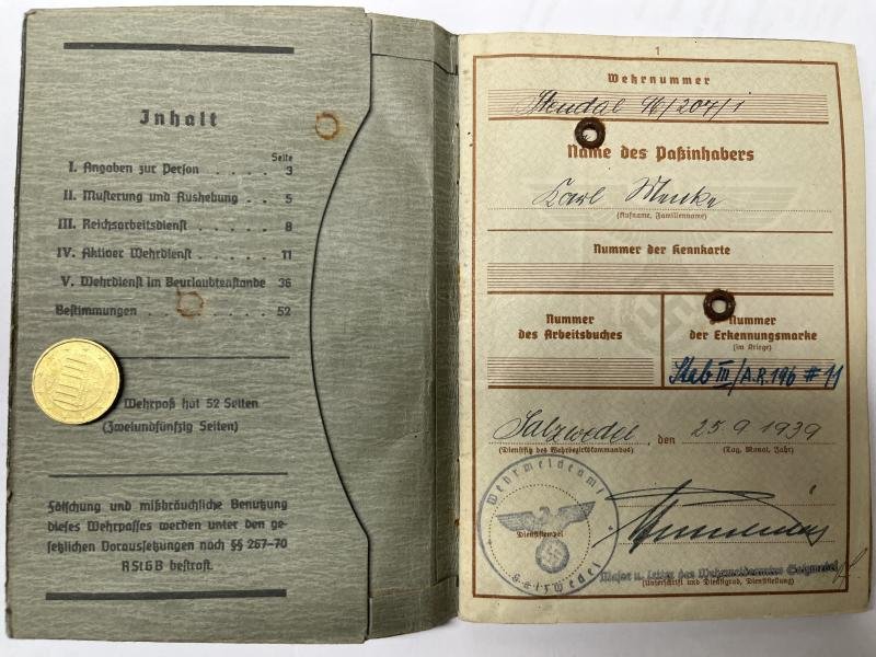 Wehrpass/citations - KM/Heer - 347.Inf.Div. - Menke — image 3