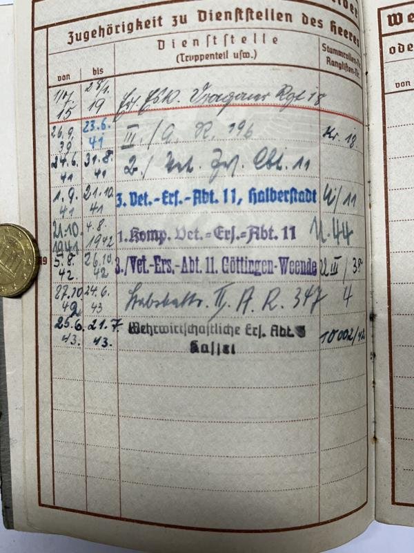 Wehrpass/citations - KM/Heer - 347.Inf.Div. - Menke — image 5