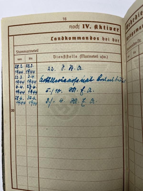 Wehrpass/citations - KM/Heer - 347.Inf.Div. - Menke — image 6