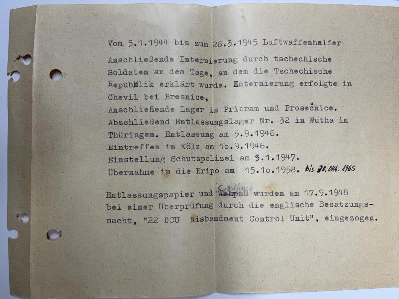 Wehrpass/citation - 'Luftwaffenhelfer' - Graf — image 3