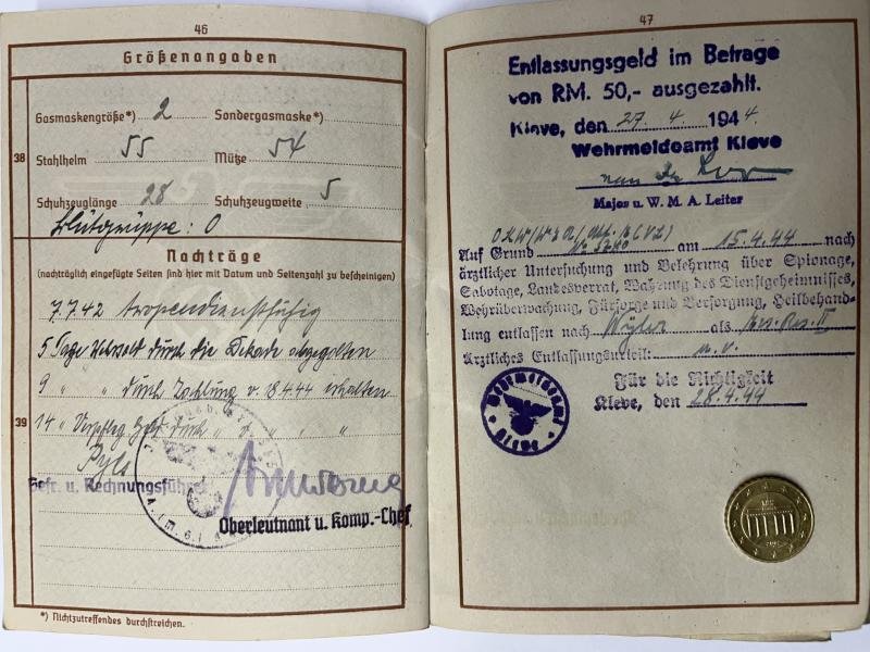 Wehrpass - WH (Heer) - Div.Nr.526 - Jansen — image 10