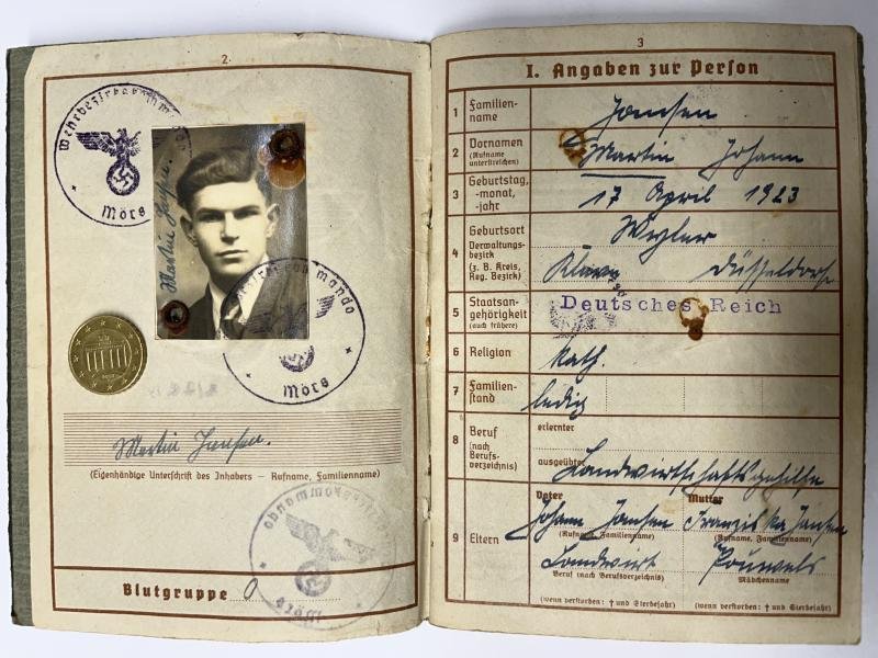 Wehrpass - WH (Heer) - Div.Nr.526 - Jansen — image 4