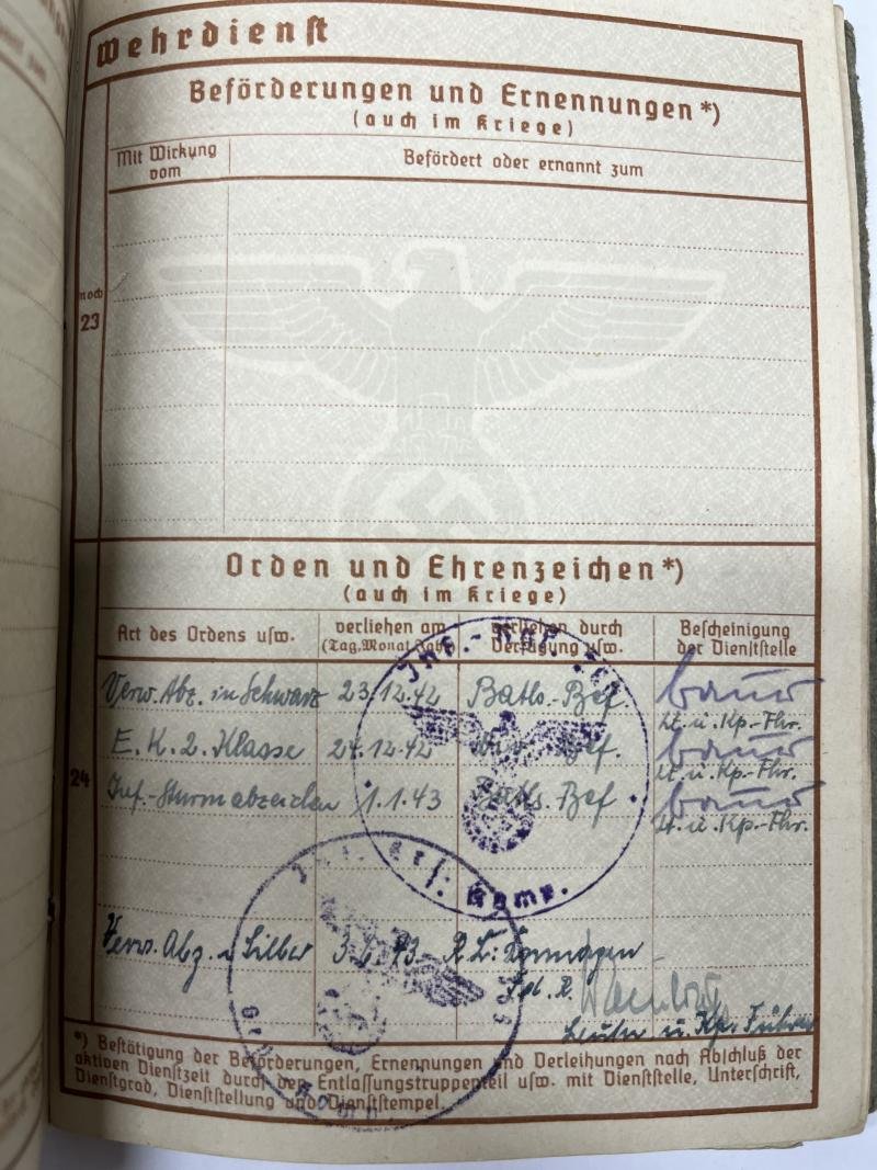 Wehrpass - WH (Heer) - Div.Nr.526 - Jansen — image 7