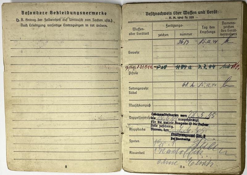 Soldbuch - WH (Heer) - 208.Inf.Div. - Hagemann — image 5