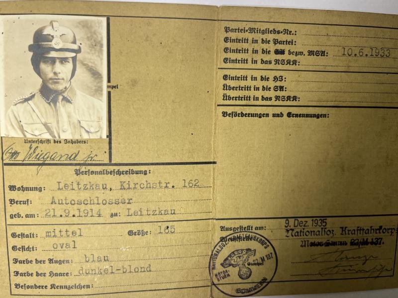 NSKK - I.D. - Motorsturm 22/M 137 - Wiegand — image 2