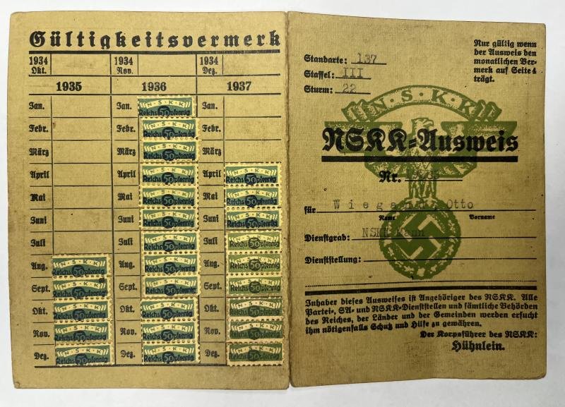 NSKK - I.D. - Motorsturm 22/M 137 - Wiegand — image 3