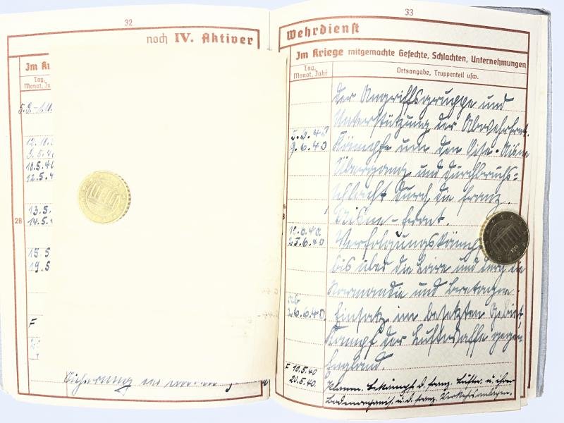 Wehrpass - Luftwaffe - Luftnachrichten Rgt.222/2.Jagd Div. - Engelhardt — image 10