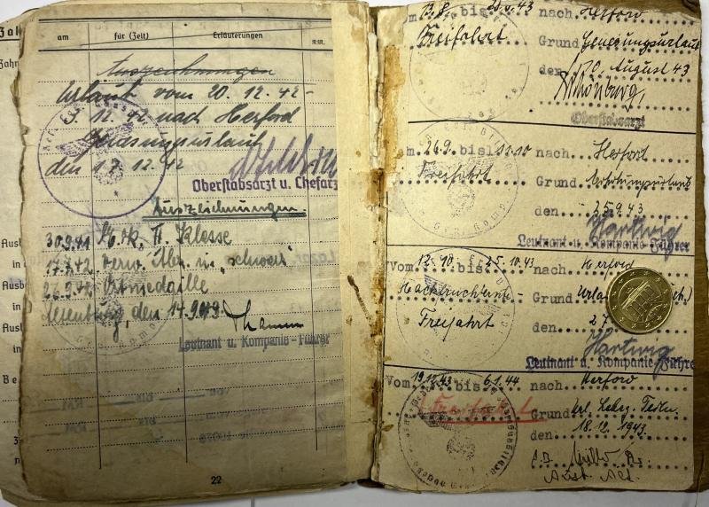 Soldbuch/citations - WH (Heer) - 18.Pz.Div. - Echte — image 10