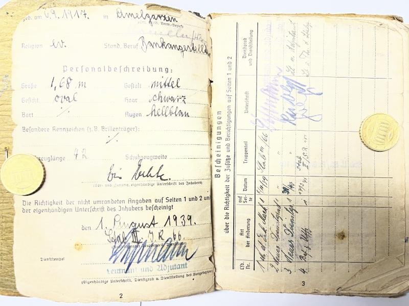 Soldbuch/citations - WH (Heer) - 18.Pz.Div. - Echte — image 5