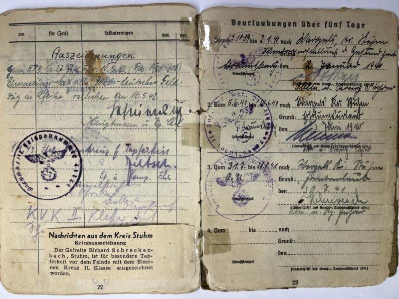 Soldbuch/photo grouping - WH (Heer) - Flak Btl.606 - DAK - Schreckenbach — image 5