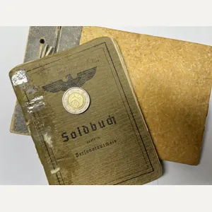 Soldbuch/photo grouping - WH (Heer) - Flak Btl.606 - DAK …