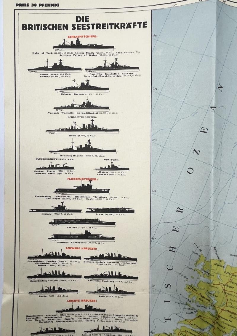 'Kriegskarte der Nordsee' - map - 1940 — image 3